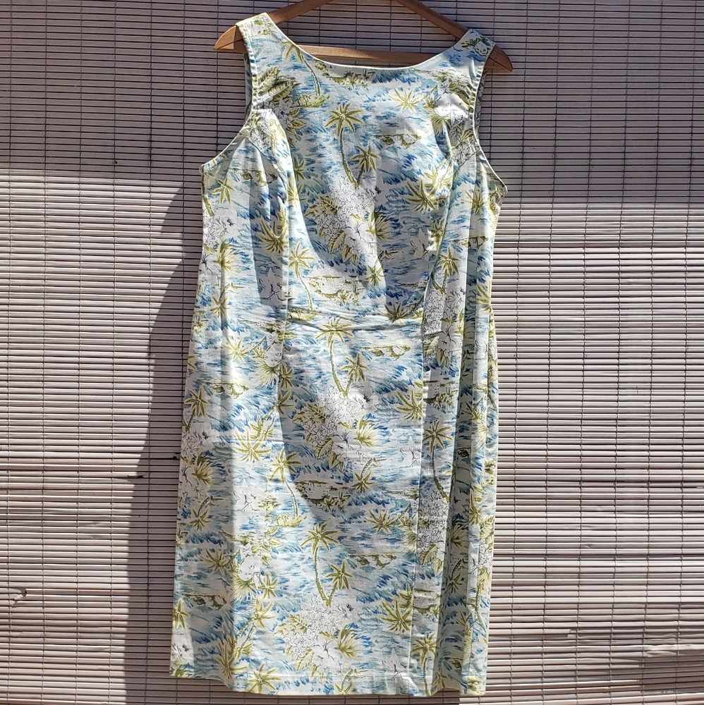 Hawaiian print dress,  Aloha dress.